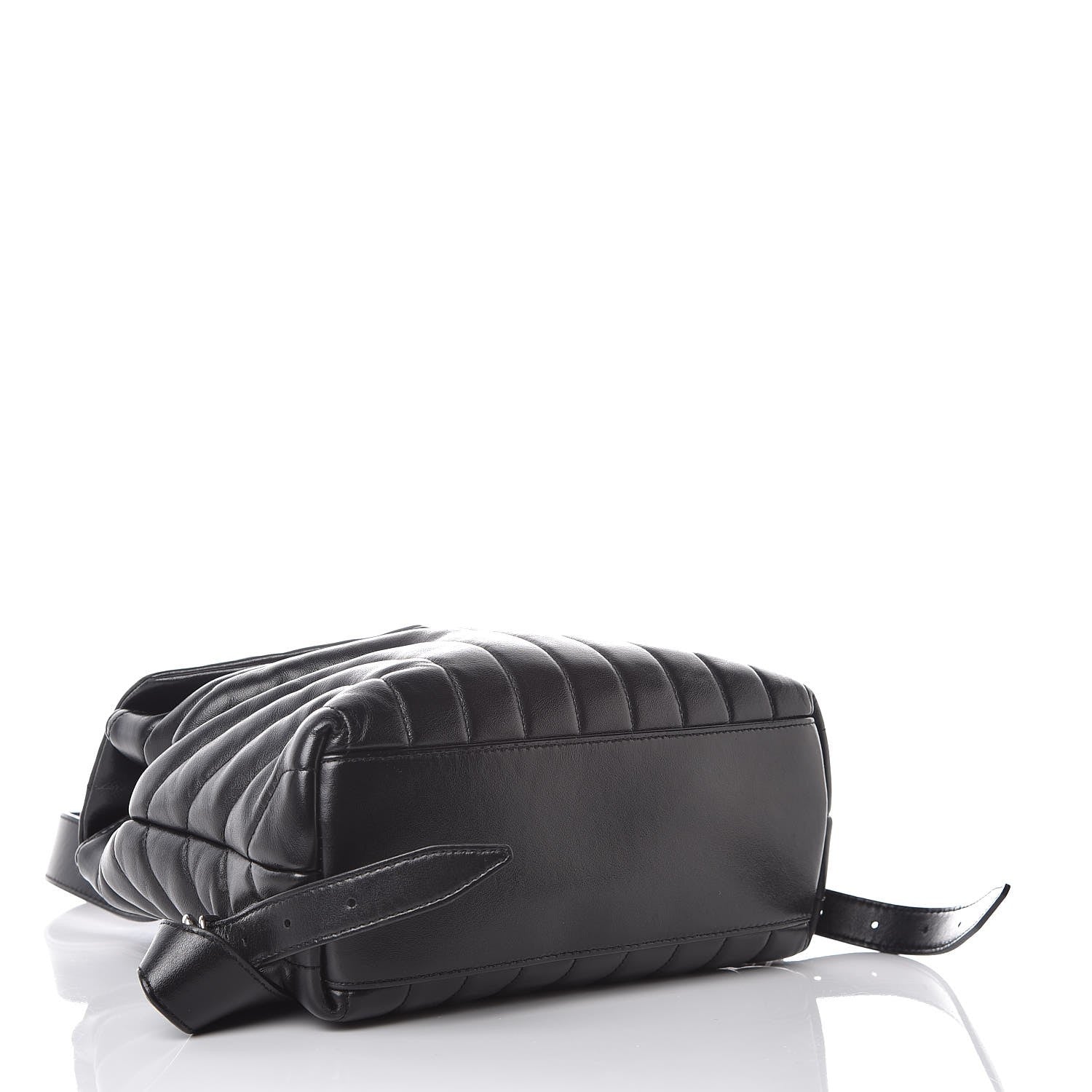 Saint Laurent Calfskin Y Quilted Monogram Small Loulou Backpack Black 4 of 12