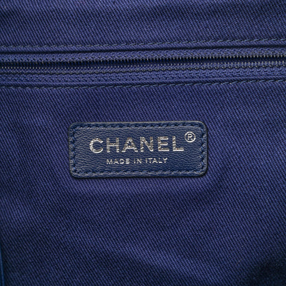 Chanel Canvas Sequin Large Deauville Backpack Navy 6 of 11