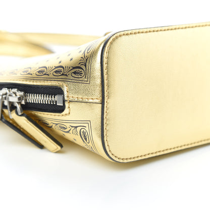 Gucci X SEGA Calfskin GUCCY Stars Mini Dome Shoulder Bag Gold 9 of 11