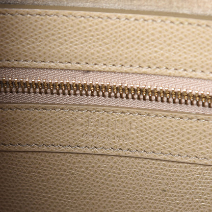 Celine Grained Calfskin Small Vertical Bi-Cabas Beige Sea 6 of 14