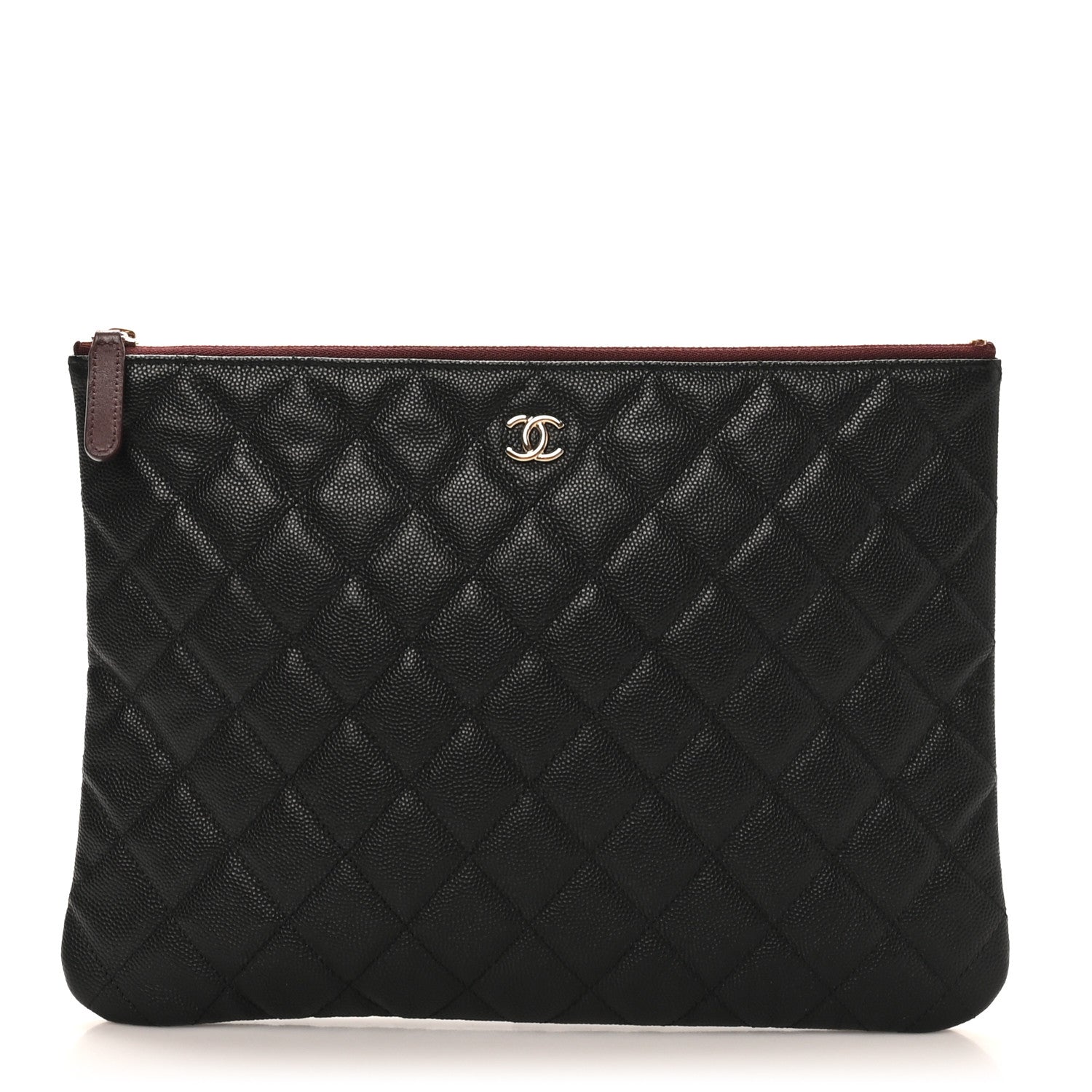 Chanel Caviar Quilted Medium Cosmetic Case Black 1 of 8