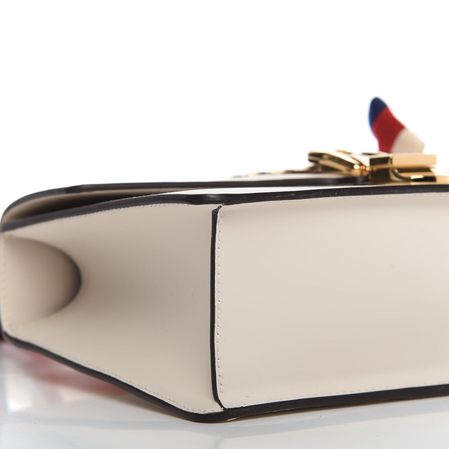 Calfskin Small Sylvie Shoulder Bag Off White