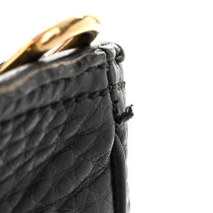 Gucci Calfskin Small Bamboo Shopper Tote Black 15 of 20