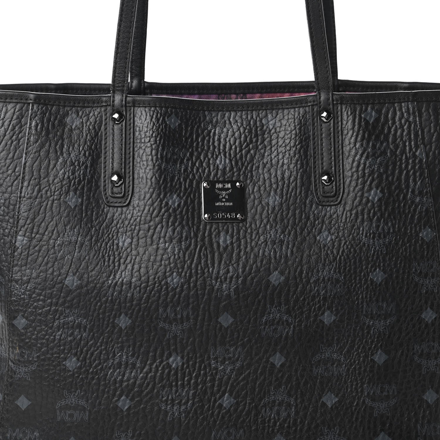 MCM Metallic Galaxy Visetos Medium Project Reversible Shopper Tote Black Multicolor 16 of 16