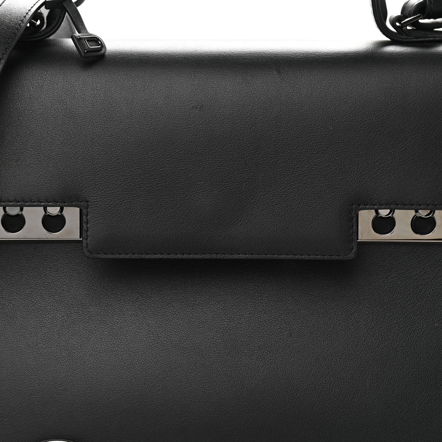Delvaux Smooth Calfskin GM Tempete Satchel Black 8 of 12