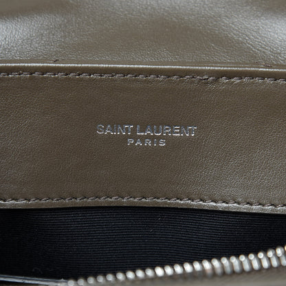 Saint Laurent Calfskin Y Quilted Monogram Small Loulou Chain Satchel Faggio 6 of 11