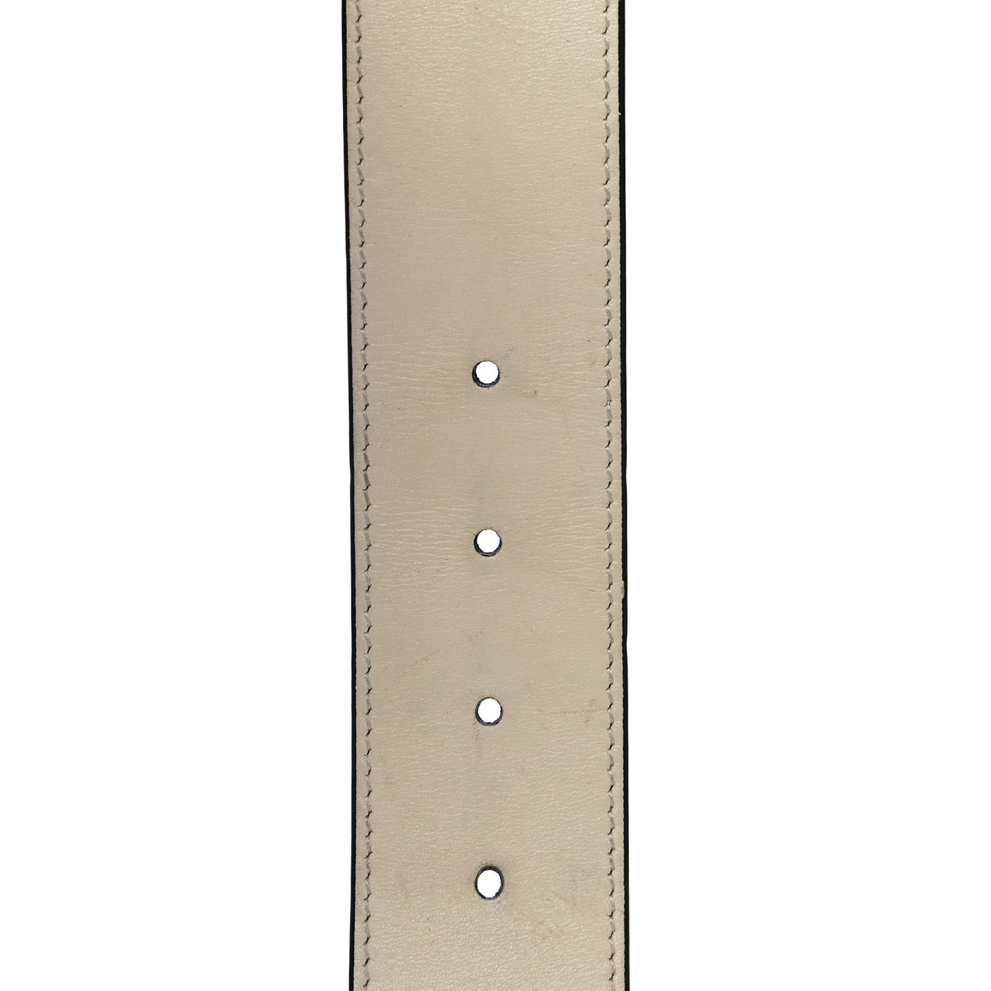 Calfskin Double G 40mm Belt 85 34 Mystic White