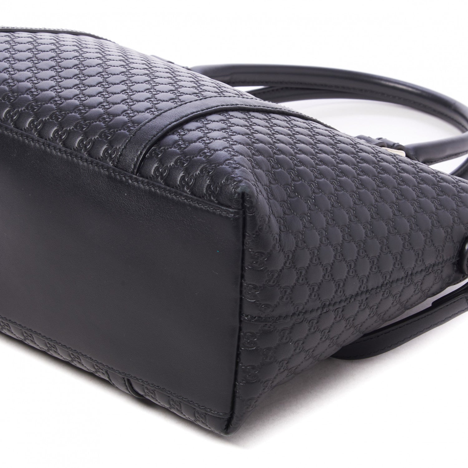 Gucci Soft Microguccissima Small Zippered Satchel Black 5 of 8