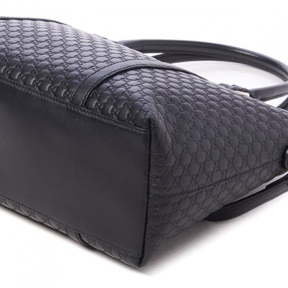 Gucci Soft Microguccissima Small Zippered Satchel Black 5 of 8