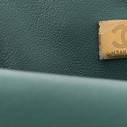 Chanel Lambskin Quilted Mini Top Handle Rectangular Flap Green 7 of 10
