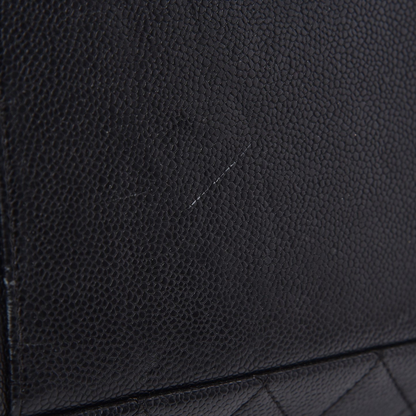 Caviar Quilted Grand Shopping Tote GST Black