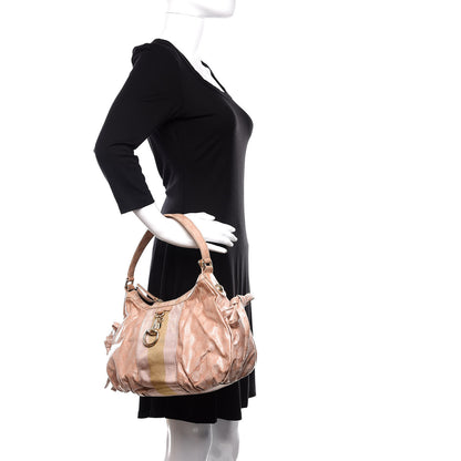 Gucci Crystal Monogram Web Hobo Blush 2 of 13