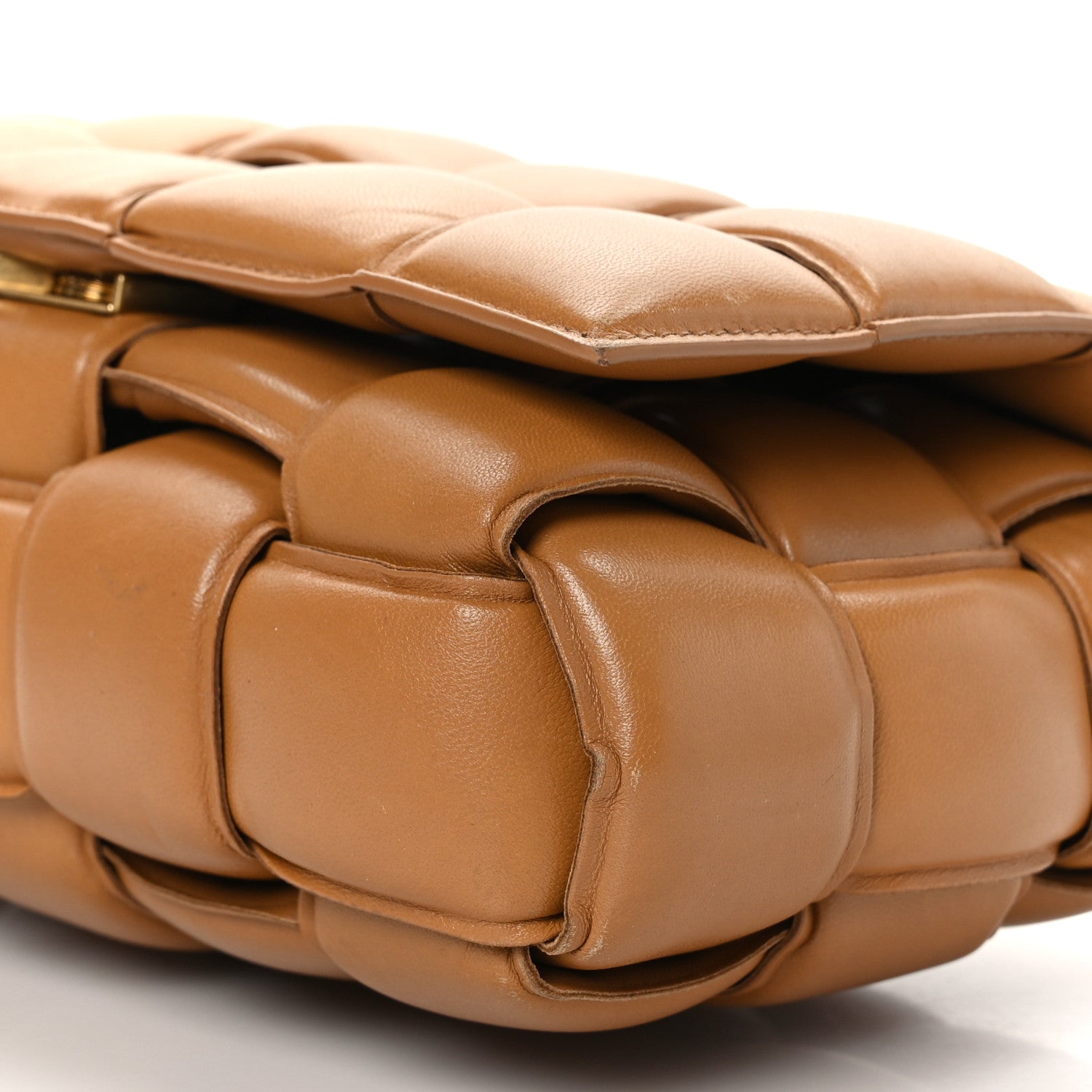 Bottega Veneta Nappa Maxi Intreccio Padded Cassette Crossbody Bag Caramel 8 of 8