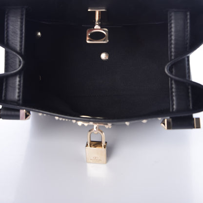 Valentino Garavani Calfskin Studded Small Joylock Satchel Black 5 of 15