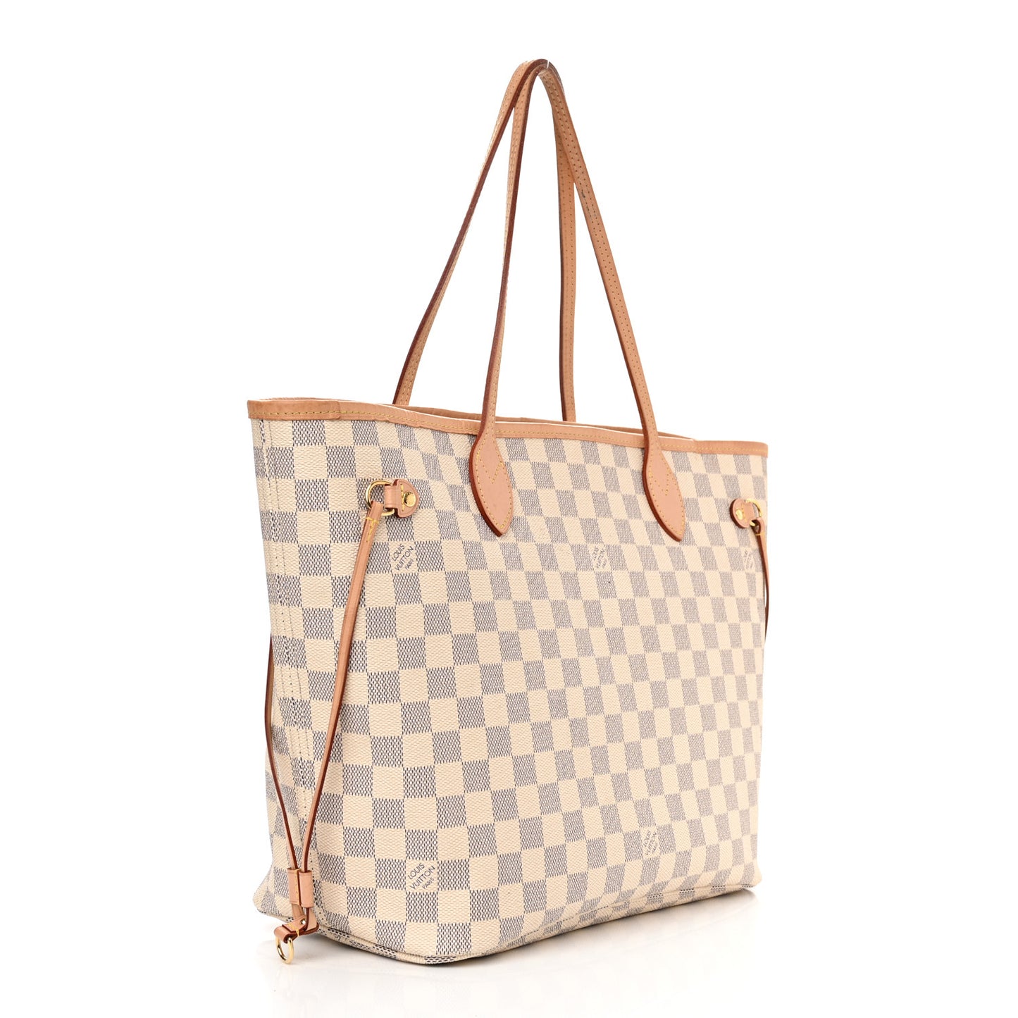 Damier Azur Neo Neverfull MM Rose Ballerine