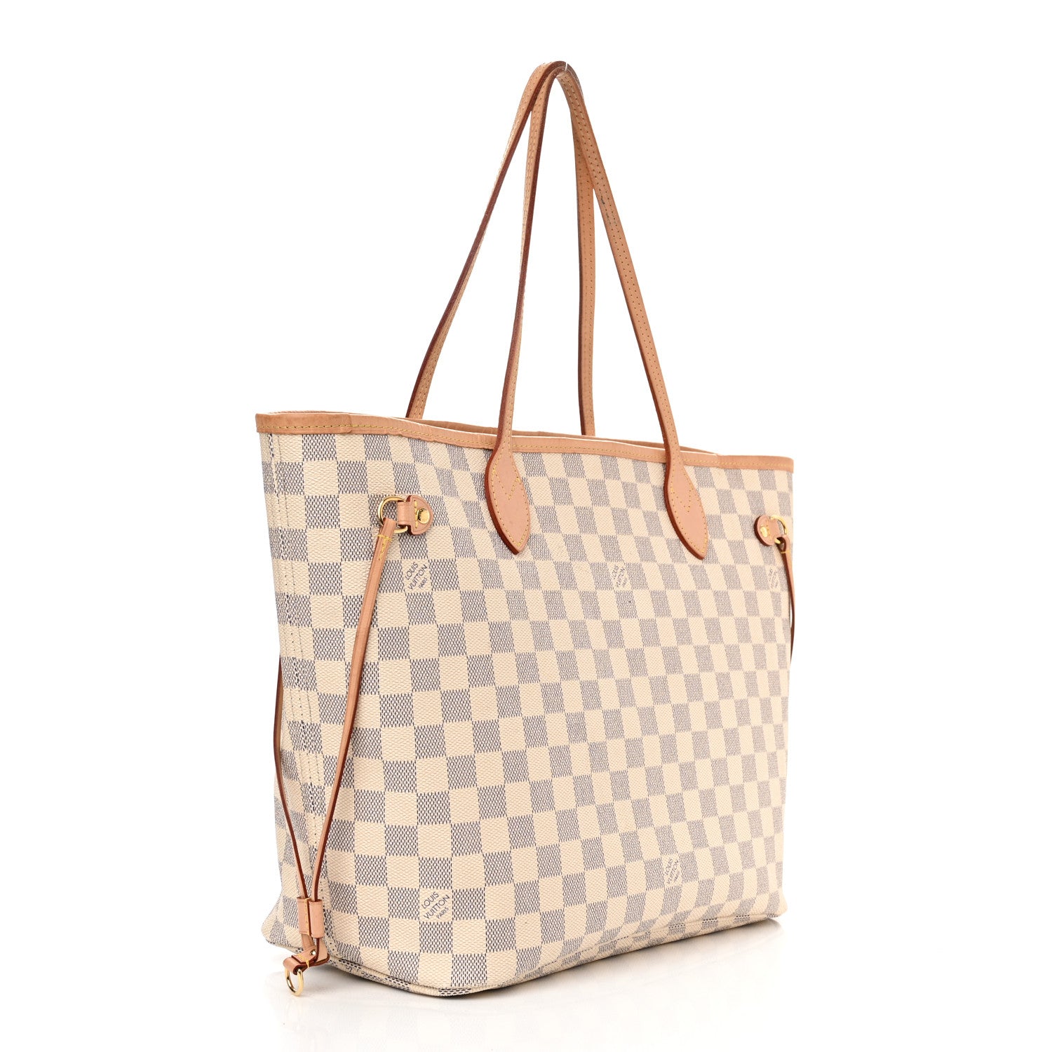 Louis Vuitton Damier Azur Neo Neverfull MM Rose Ballerine 3 of 15