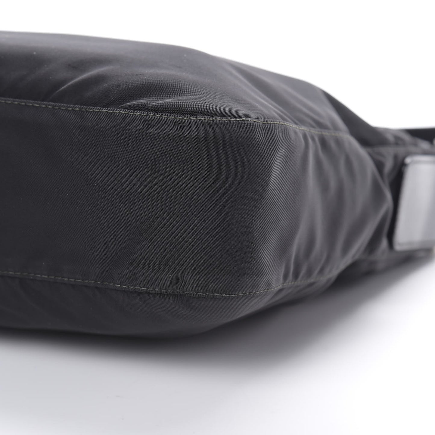 Nylon Vela Flat Messenger Bag Black