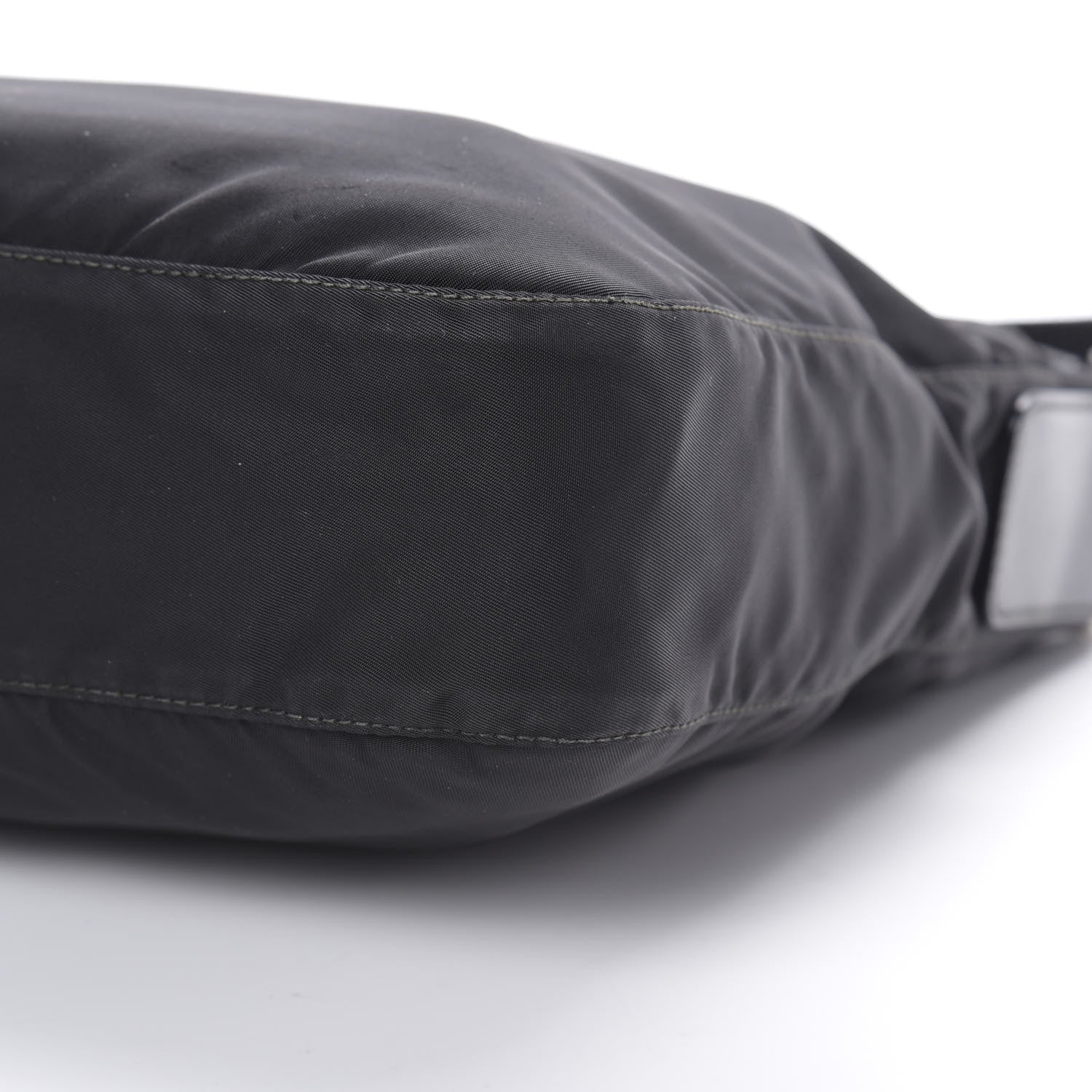 Prada Nylon Vela Flat Messenger Bag Black 10 of 10