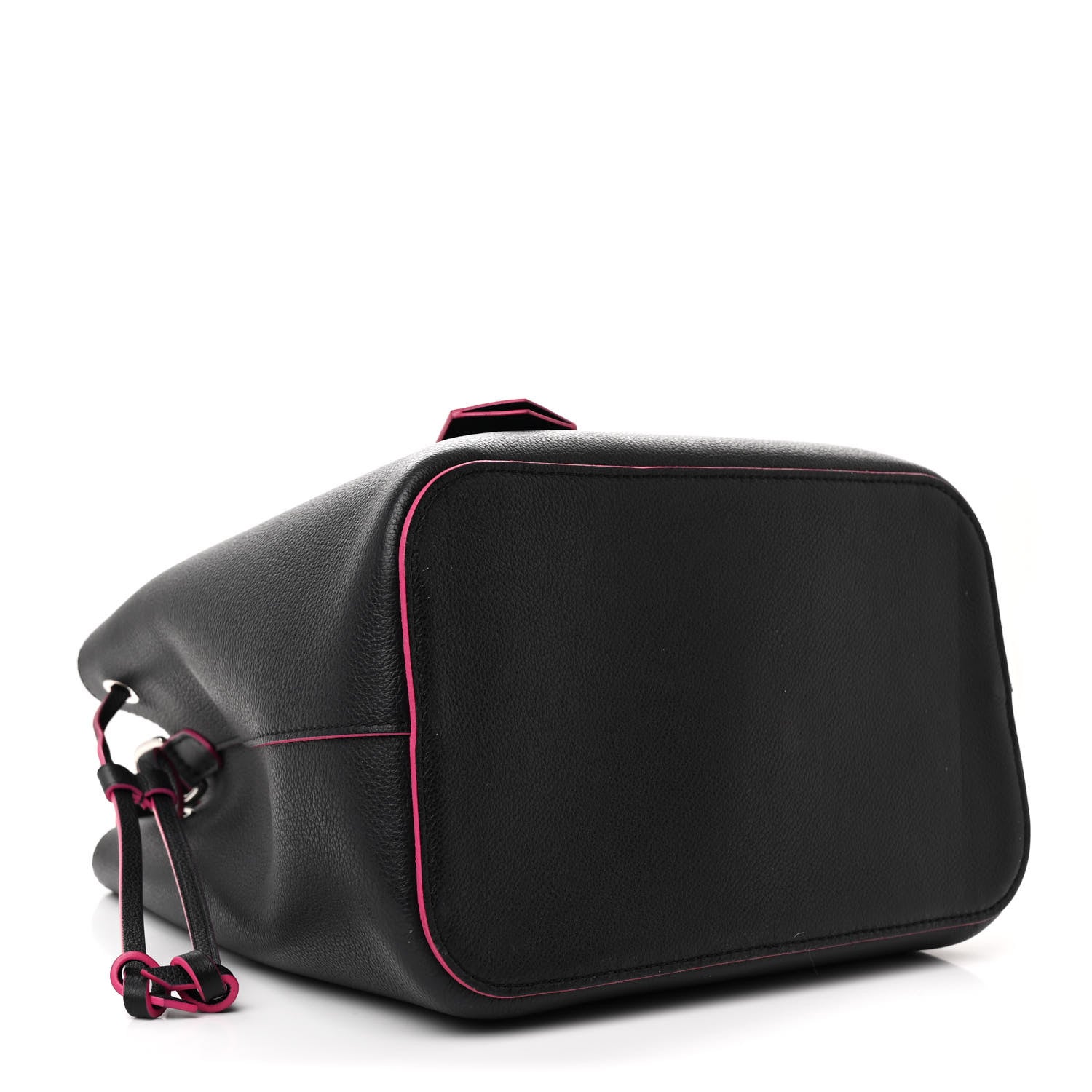 Louis Vuitton Calfskin Lockme Bucket Black 4 of 10