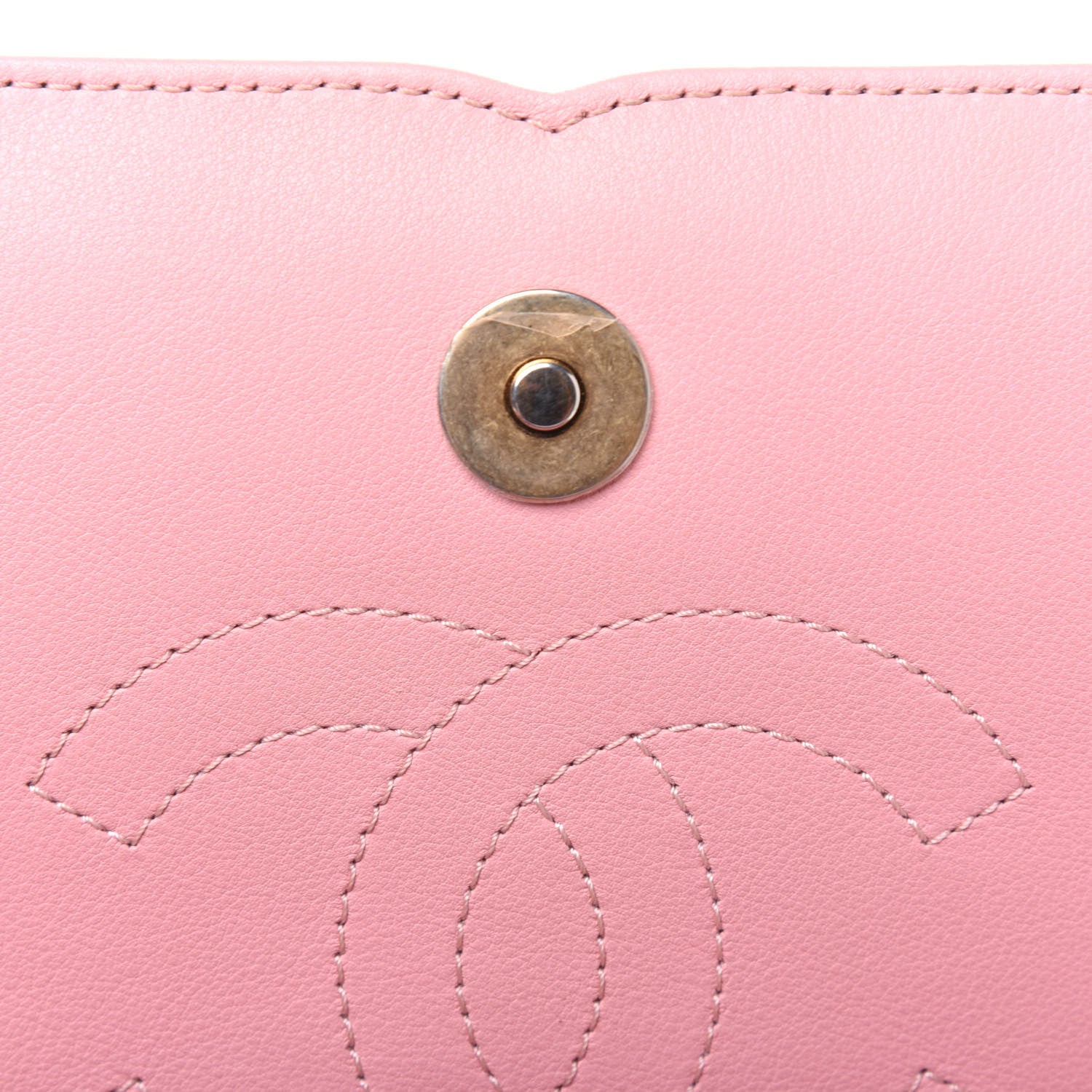 Chanel Tweed Lambskin Quilted Small CC Filigree Flap Pink 9 of 16