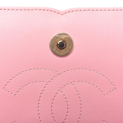 Chanel Tweed Lambskin Quilted Small CC Filigree Flap Pink 9 of 16