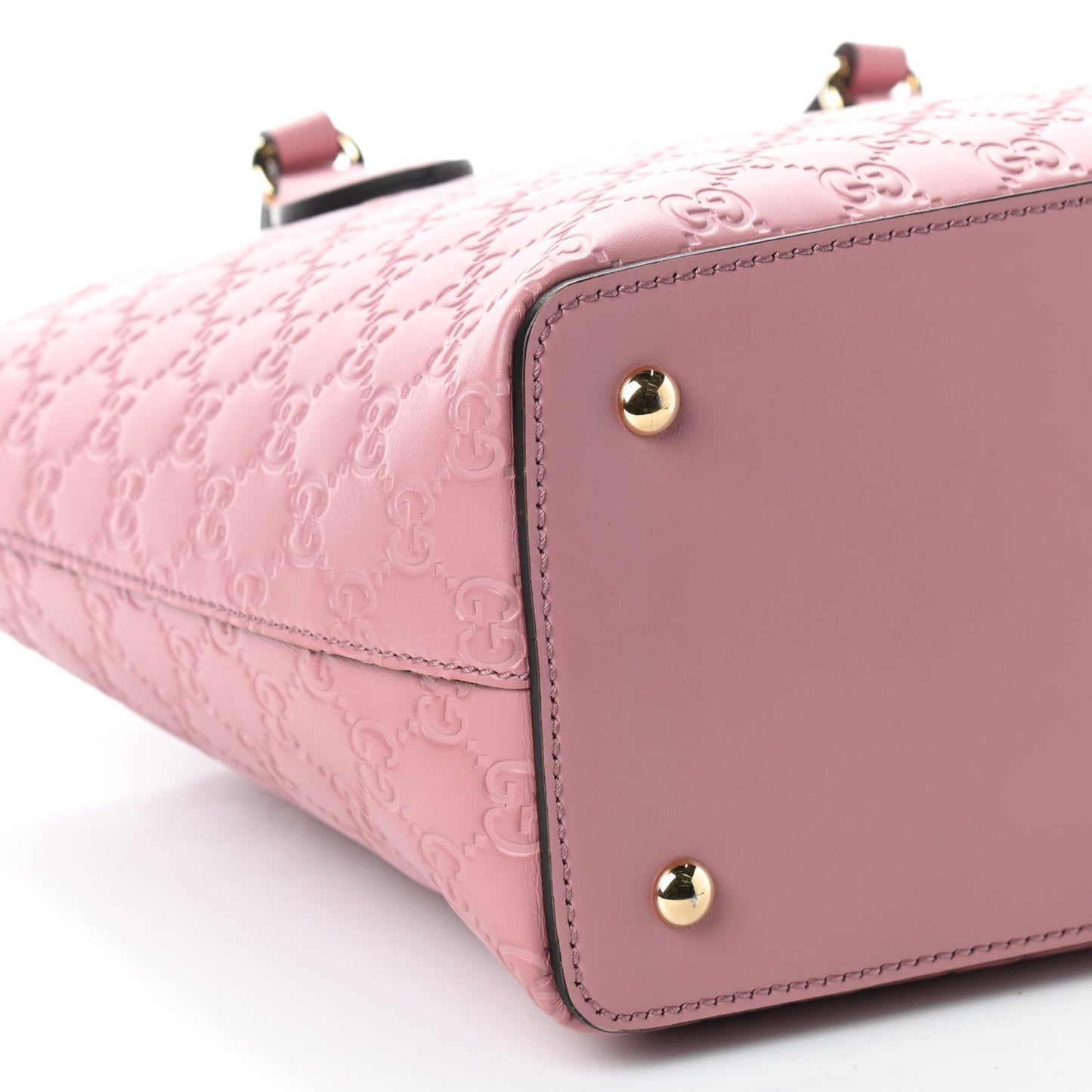 Guccissima Signature Linea A Foldover Tote Rose Baby Candy