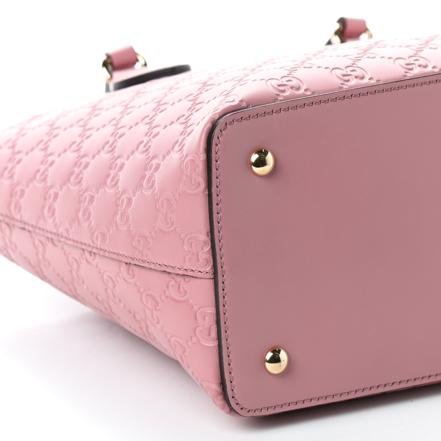 Gucci Guccissima Signature Linea A Foldover Tote Rose Baby Candy 5 of 9