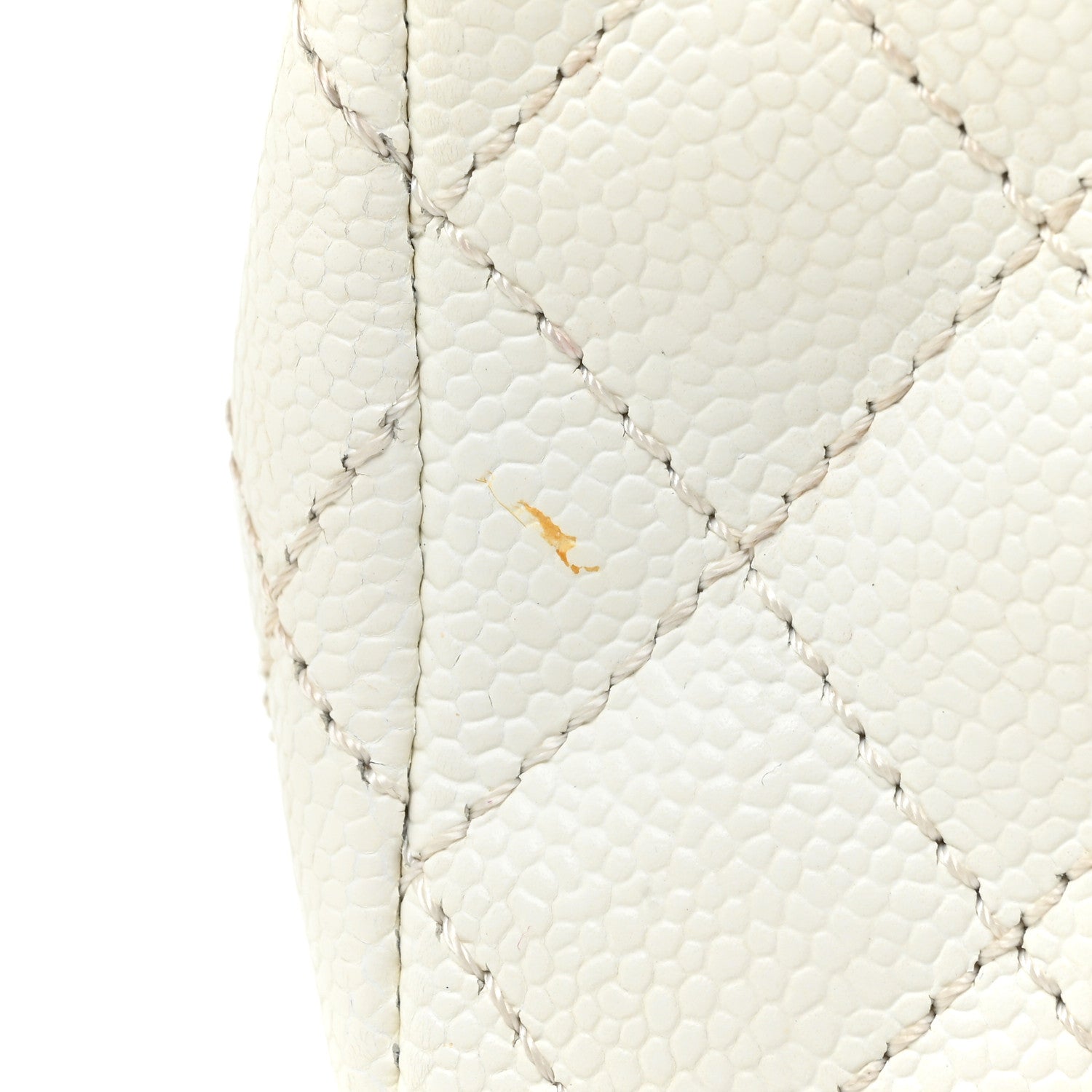 Chanel Caviar Quilted East West Flap White 15 of 19