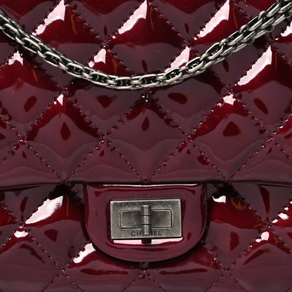 Chanel Patent Quilted 2.55 Reissue 226 Flap Burgundy 8 of 12