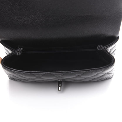 Chanel Caviar Quilted Mini Coco Handle Flap So Black 4 of 10