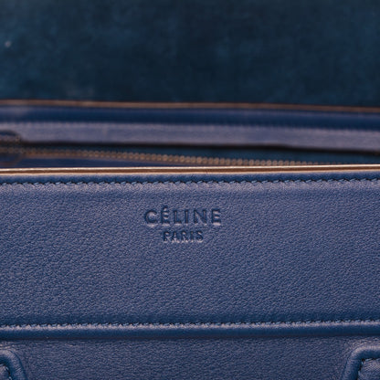 Celine Supple Calfskin Medium Phantom Luggage Indigo 7 of 7