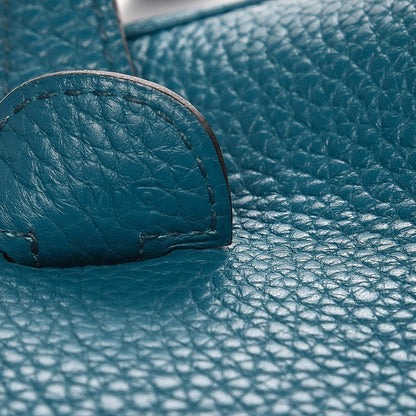Hermes Taurillon Clemence Evelyne III PM Bleu Izmir 7 of 8