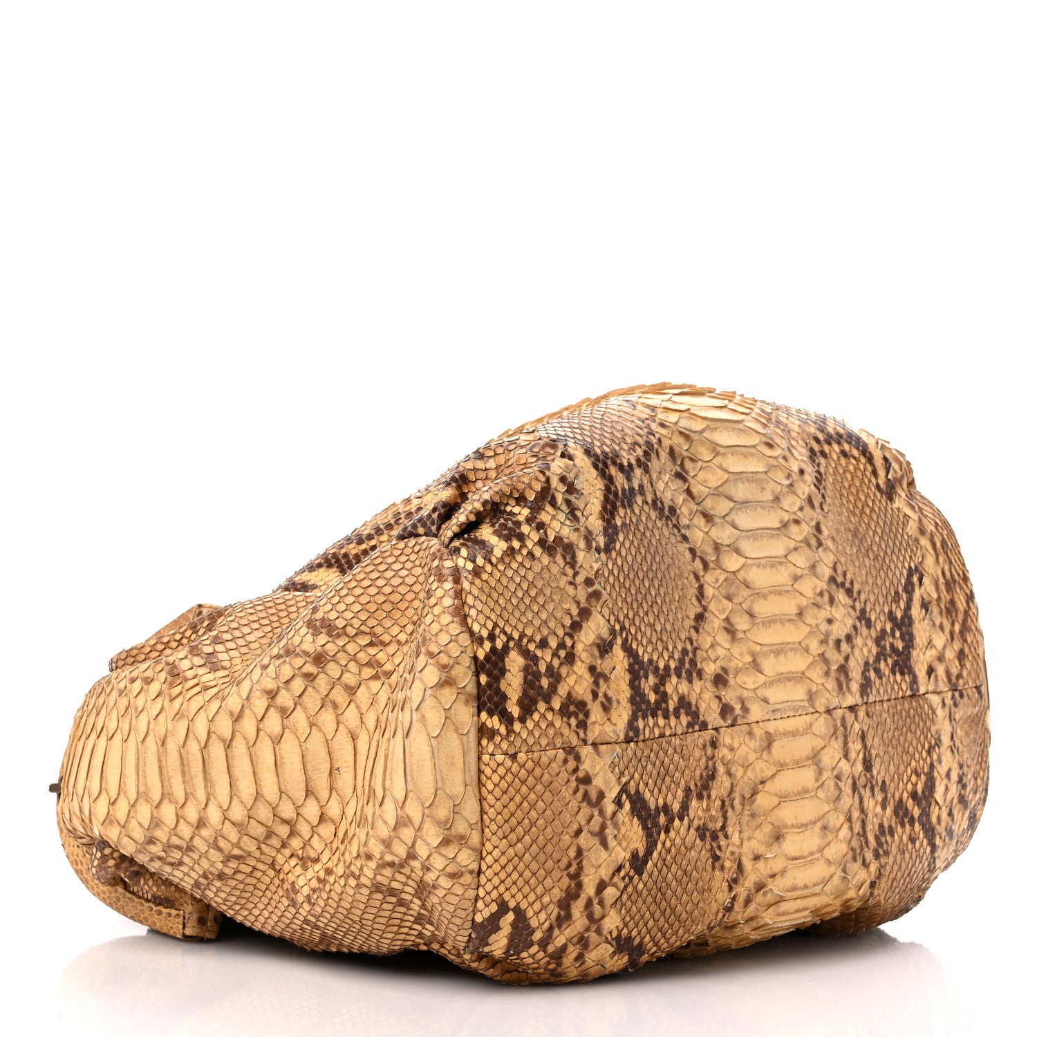 Bottega Veneta Waxed Snakeskin Duette Shoulder Bag 4 of 11