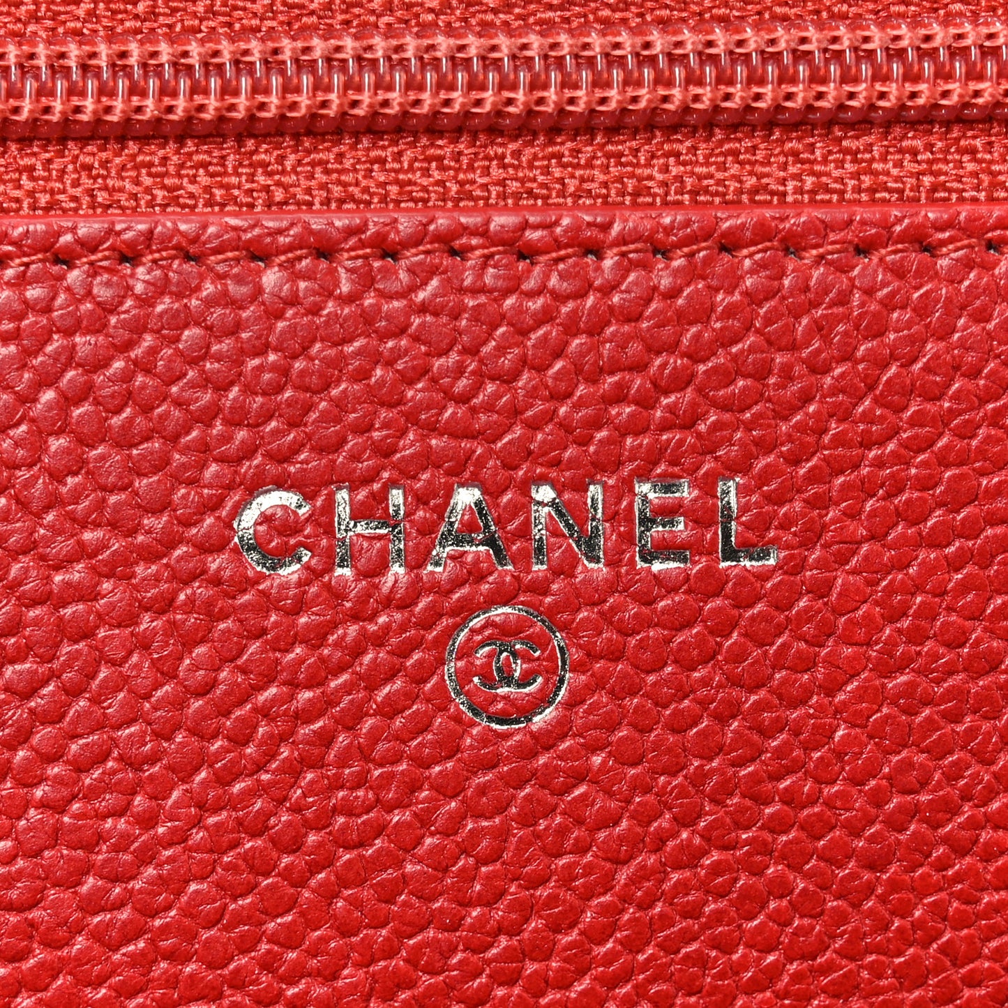 Caviar Quilted Boy Wallet On Chain WOC Red