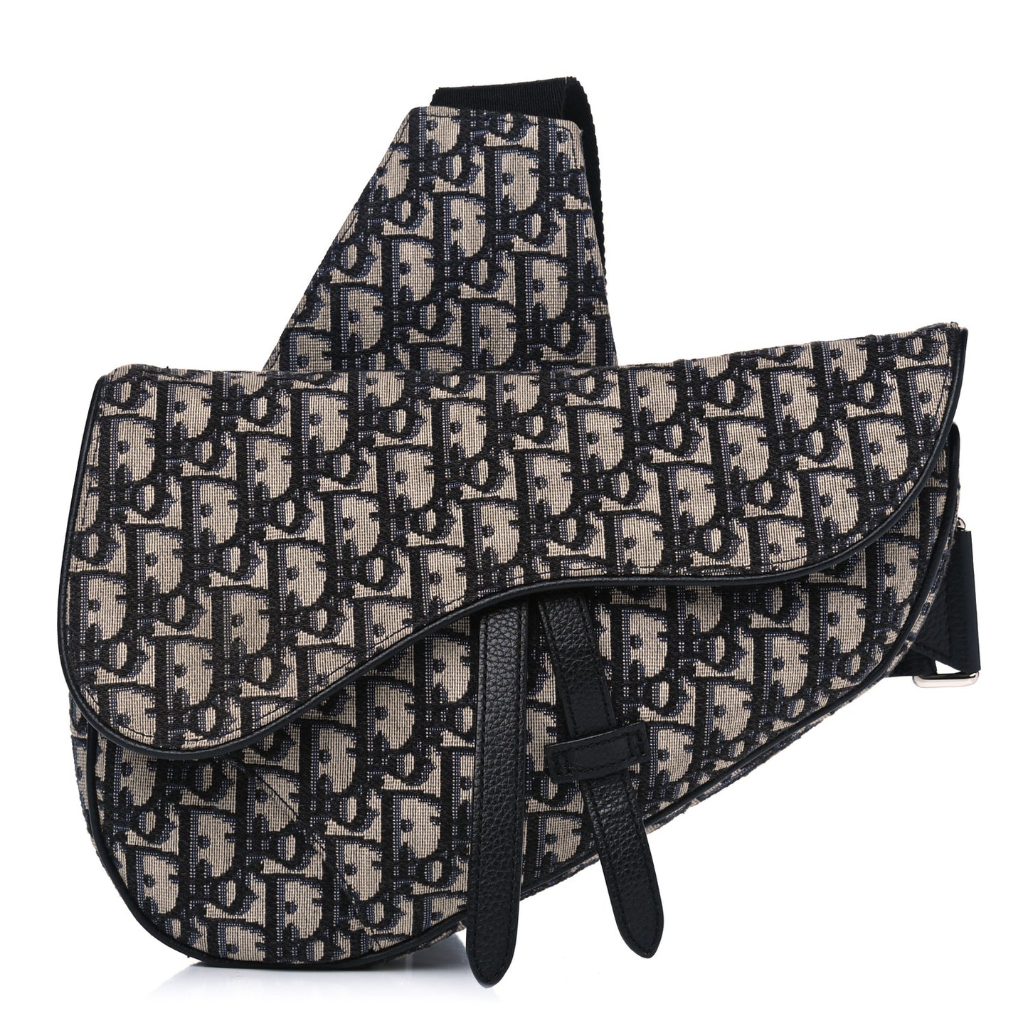 Oblique Mens Saddle Bag Blue