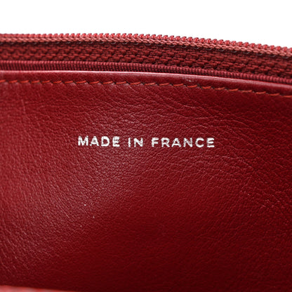 Chanel Caviar Quilted Wallet on Chain WOC Burgundy 7 of 14