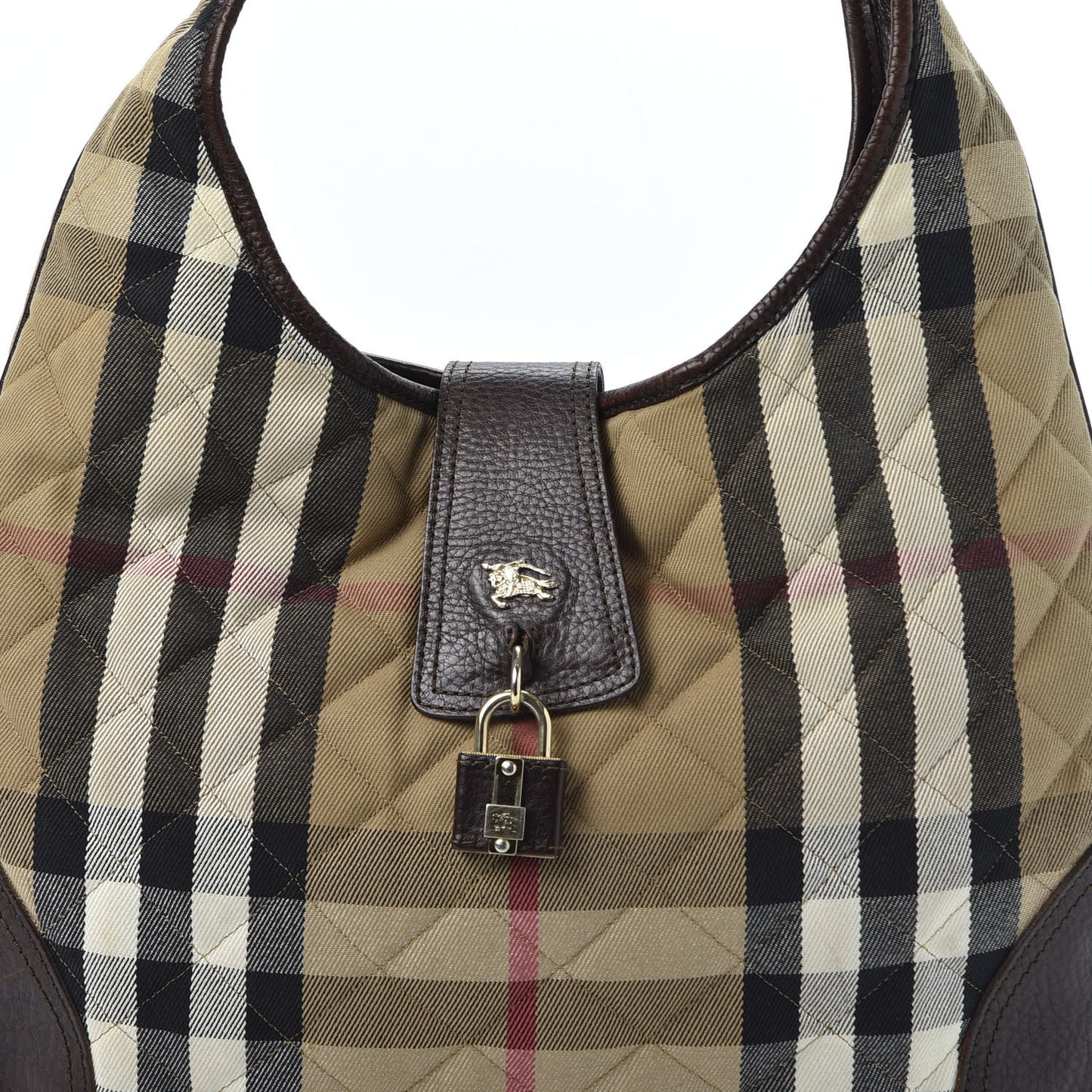 House Check Quilted Brook Hobo Chocolate