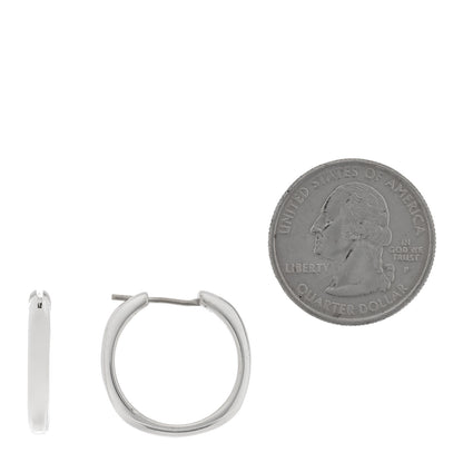 Tiffany Sterling Silver Square Cushion Hoop Earrings 2 of 4