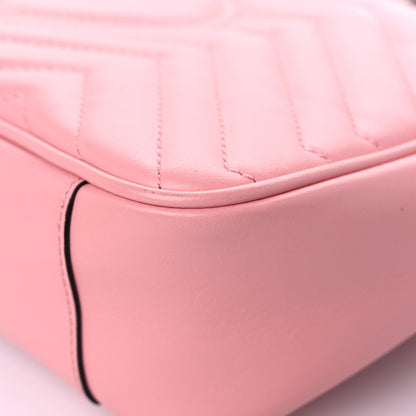 Gucci Calfskin Matelasse Small GG Marmont Shoulder Bag Wild Rose 11 of 12