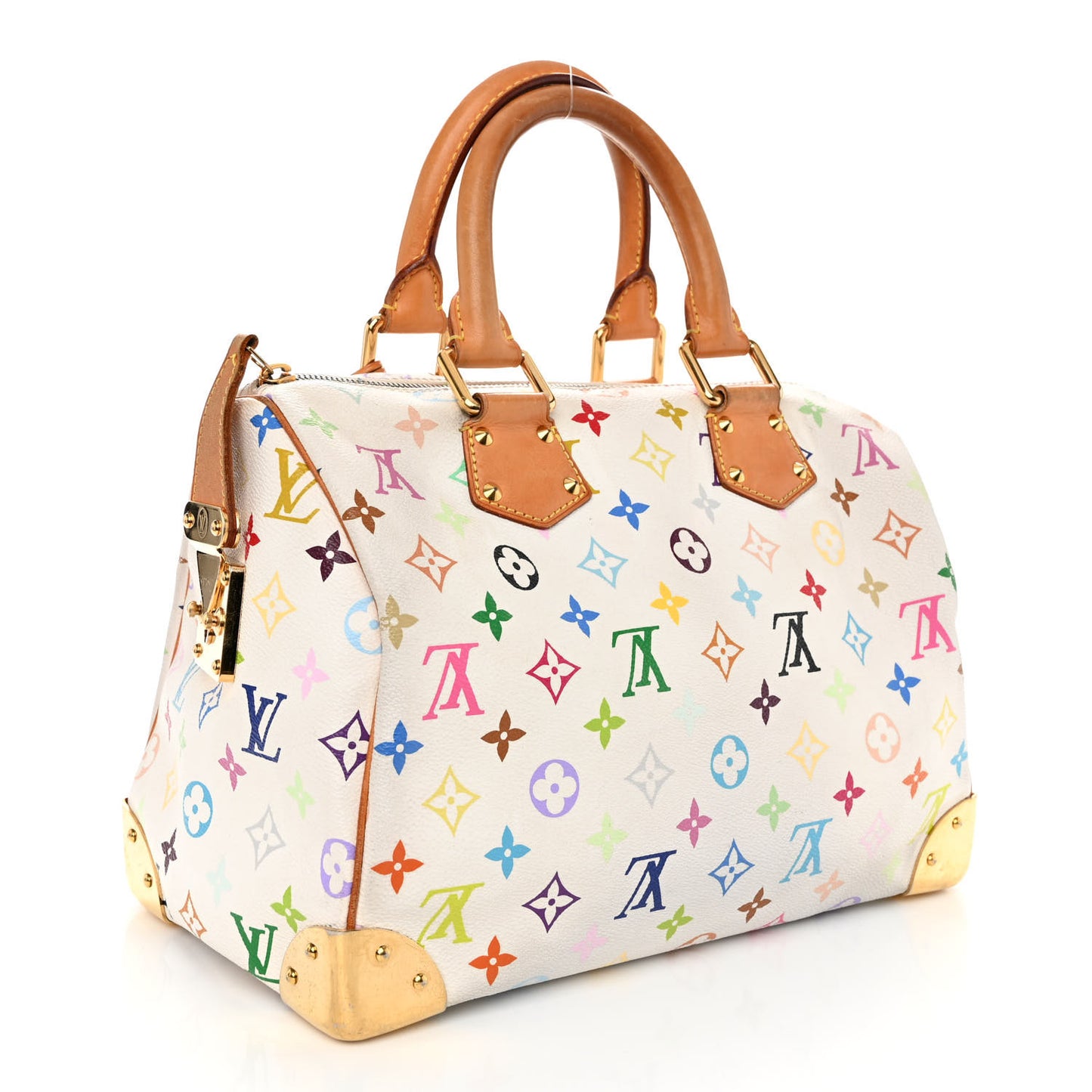 LOUIS VUITTON Monogram Multicolor Speedy 30 White