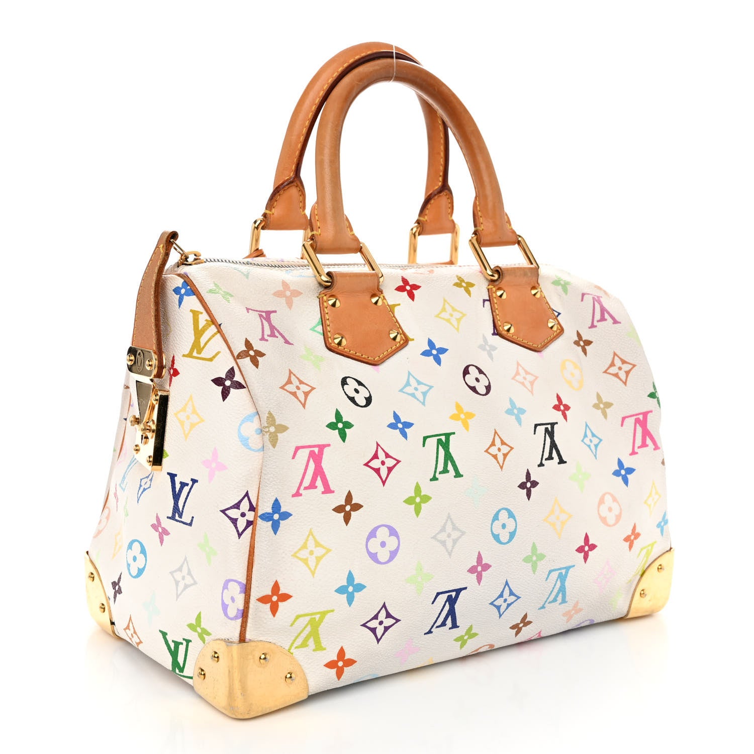 Louis Vuitton LOUIS VUITTON Monogram Multicolor Speedy 30 White 3 of 8