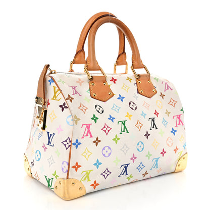 Louis Vuitton LOUIS VUITTON Monogram Multicolor Speedy 30 White 3 of 8