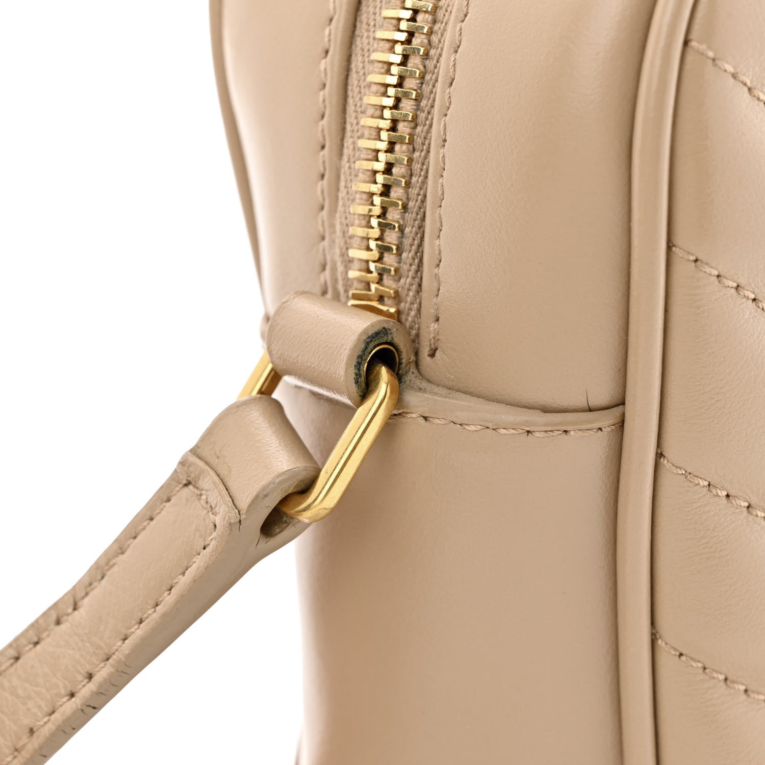Saint Laurent Calfskin Matelasse Monogram Lou Camera Bag Nude Powder 14 of 18