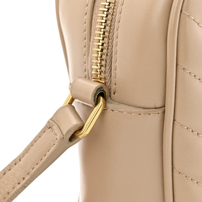 Saint Laurent Calfskin Matelasse Monogram Lou Camera Bag Nude Powder 14 of 18