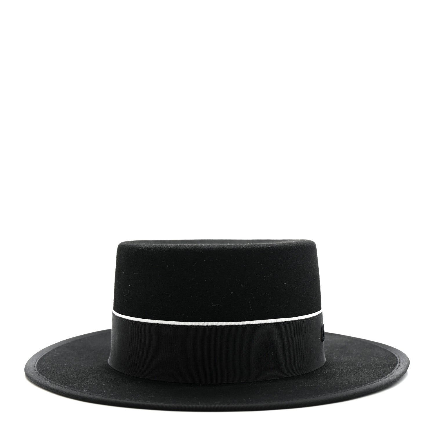 Christian Dior Felt Diorodeo Large Brim Hat 58 Black 3 of 10