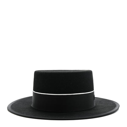 Christian Dior Felt Diorodeo Large Brim Hat 58 Black 3 of 10