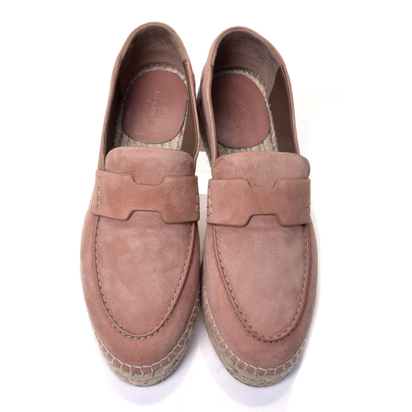 Suede Calfskin Womens Trip Espadrilles 37 Bois De Santal