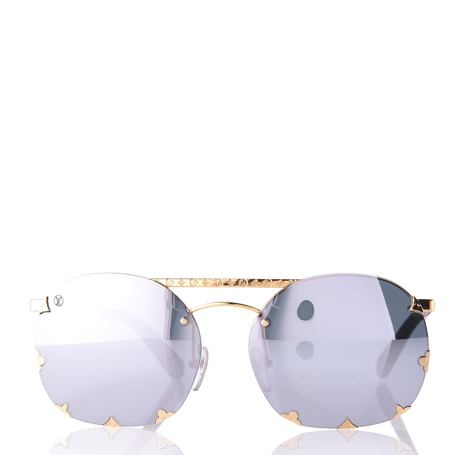 Louis Vuitton Round Diva Sunglasses Z0959U Silver 2 of 7