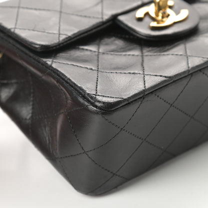 Chanel Lambskin Quilted Mini Square Flap Black 10 of 16