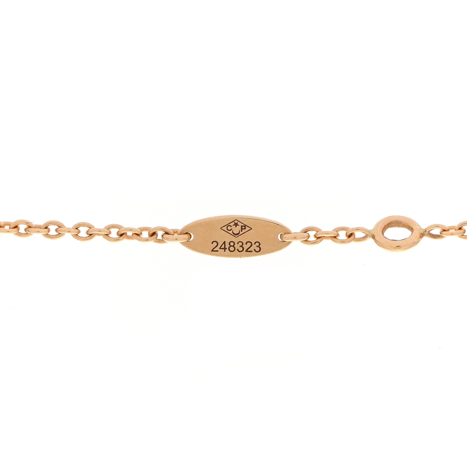 Christian Dior 18K Yellow Gold Diamond XS Rose Des Vents Necklace 6 of 7